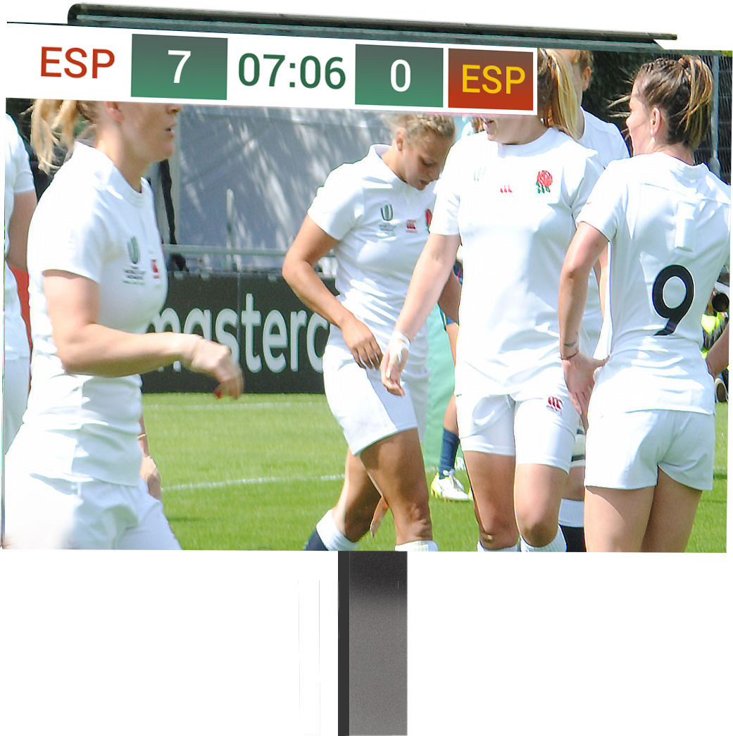 M22-22m Mobile LED-Screen in use at rugby match in Dublin
